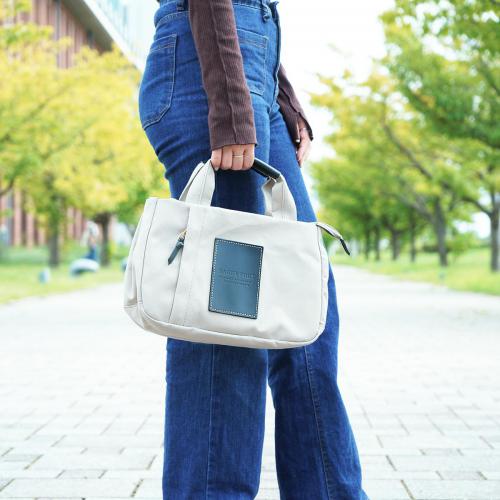 BLACK帆布　3層ミニトートバッグ