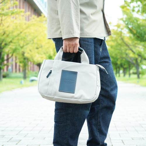 BLACK帆布　3層ミニトートバッグ