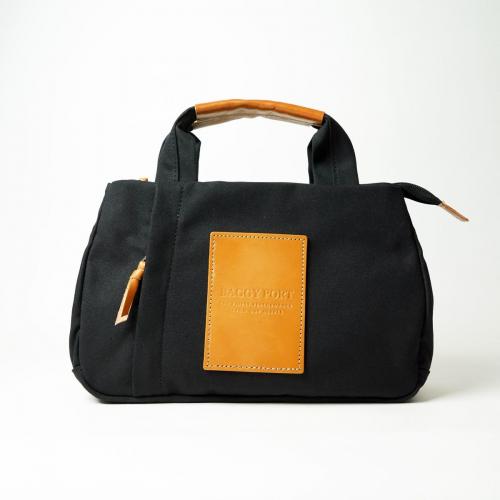 BLACK帆布　3層ミニトートバッグ