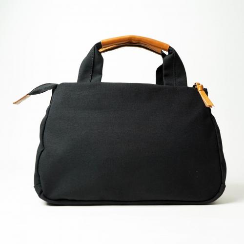 BLACK帆布　3層ミニトートバッグ