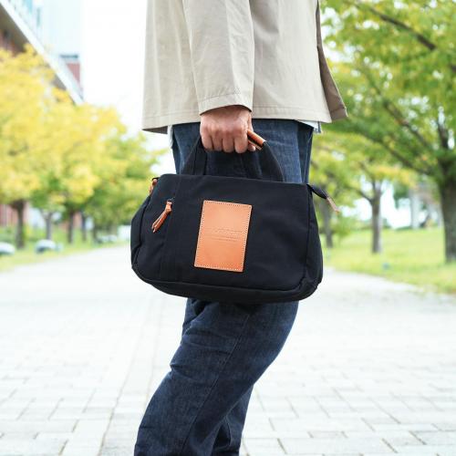 BLACK帆布　3層ミニトートバッグ