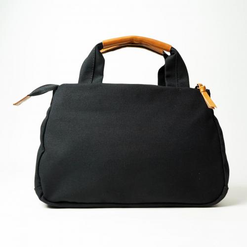 BLACK帆布　3層ミニトートバッグ