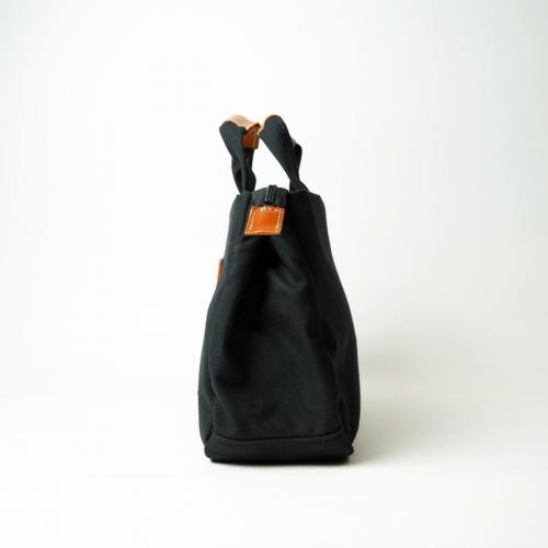 BLACK帆布　3層ミニトートバッグ
