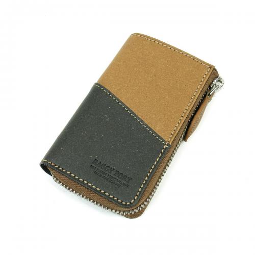 リサイクルレザー　L字ファスナー キーケース