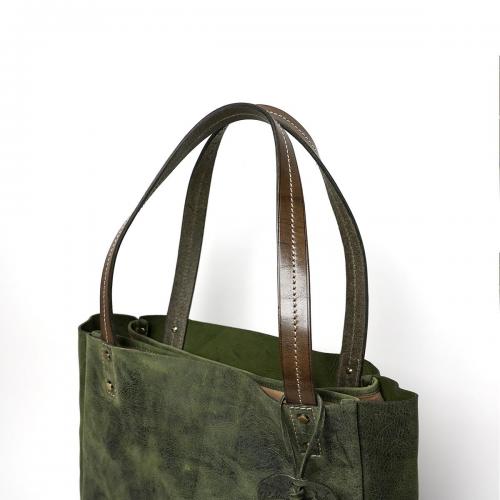 クードゥーレザー トートバッグ Lサイズ