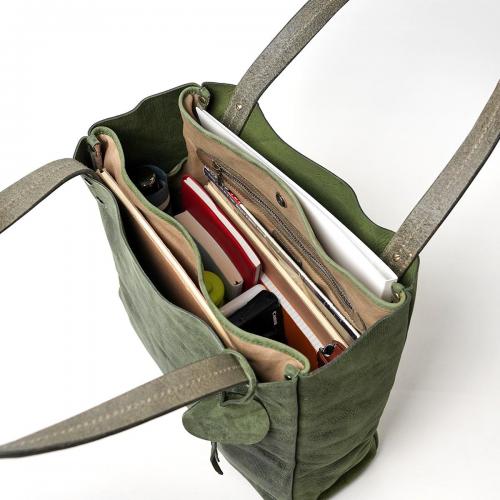 クードゥーレザー トートバッグ Lサイズ