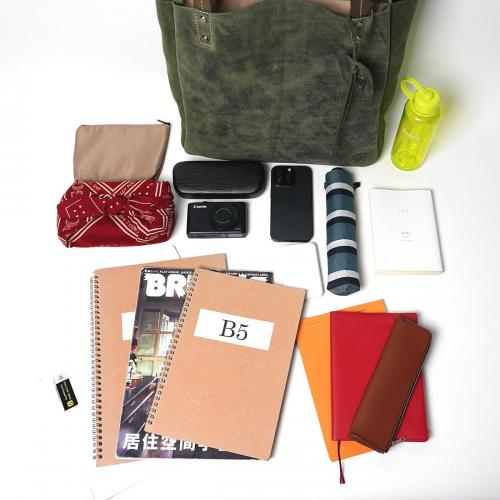 クードゥーレザー トートバッグ Lサイズ