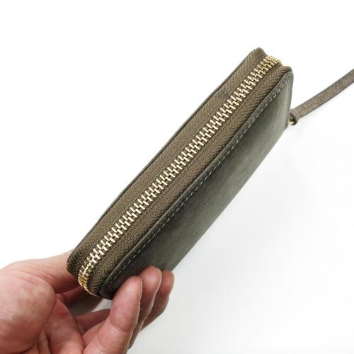 クードゥーレザー　ハーフウォレット