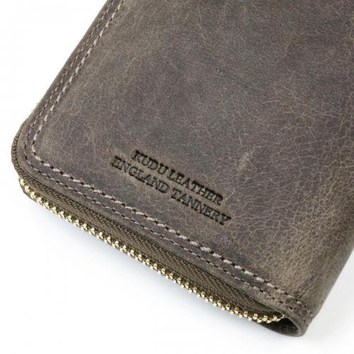 クードゥーレザー　ハーフウォレット