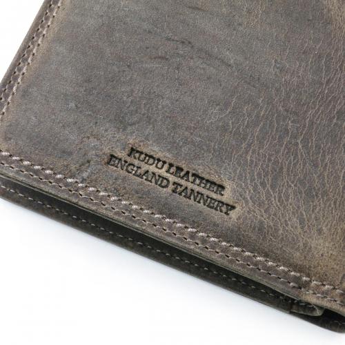 クーズーレザー　折り札入れ