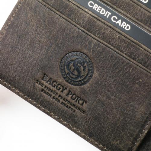 クーズーレザー　折り札入れ