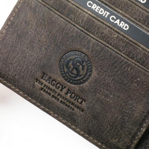 クーズーレザー　折り札入れ