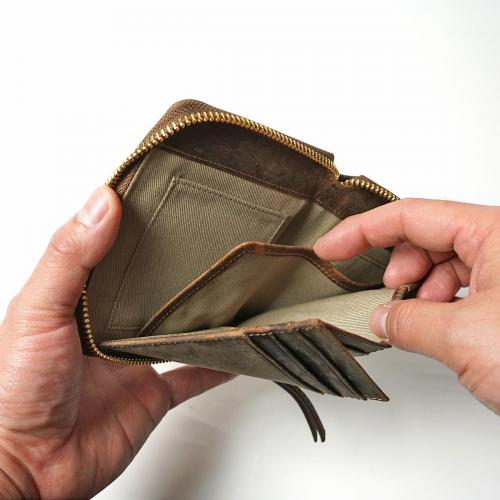 クーズーレザー　コンパクトハーフラウンド