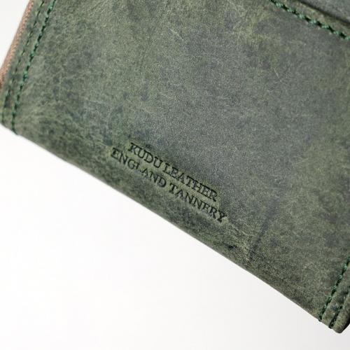 クードゥーレザー　L字ファスナー コンパクトウォレット