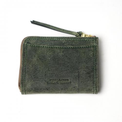 クードゥーレザー　L字ファスナー コンパクトウォレット