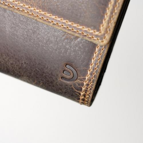 クードゥーレザー コンパクトウオレット