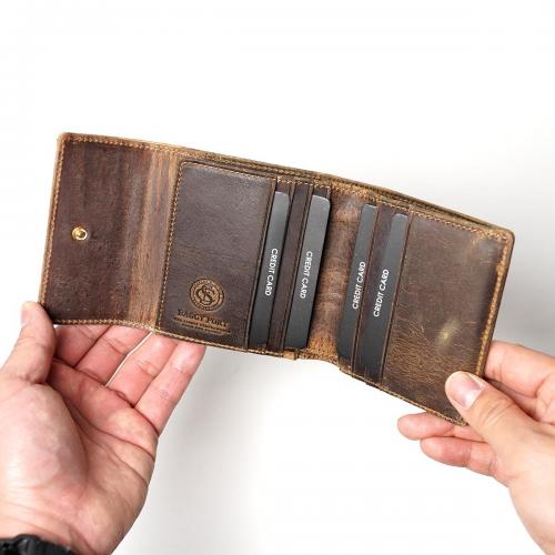 クードゥーレザー コンパクトウオレット