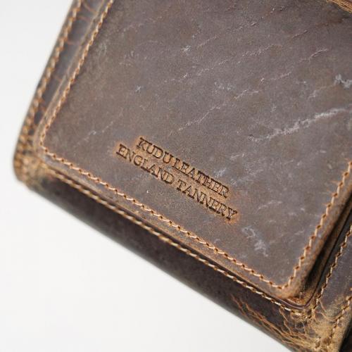 クードゥーレザー コンパクトウオレット