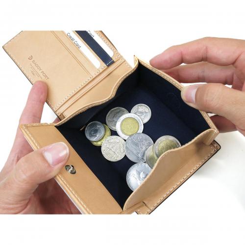 藍染レザー　ペイズリー　札入れ