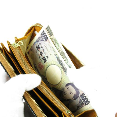 オイルコードバン　ラウンド束入れ