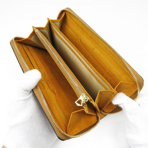 オイルコードバン　ラウンド束入れ