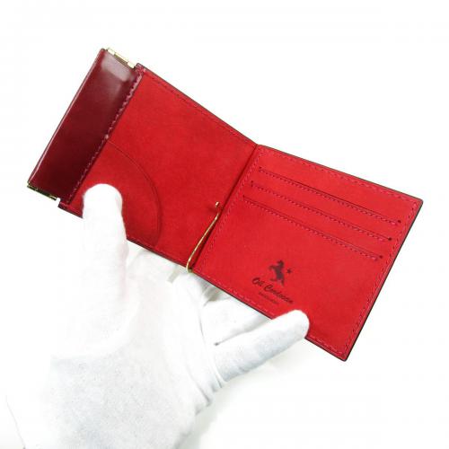 オイルコードバン　口バネコイン札バサミ