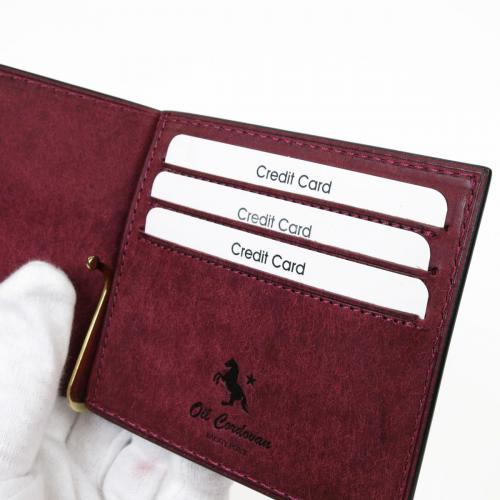 オイルコードバン　口バネコイン札バサミ