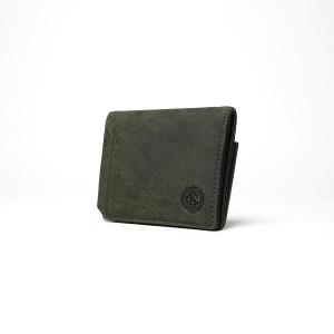 WAXED ELK Leather コンパクト 二つ折り札入れ