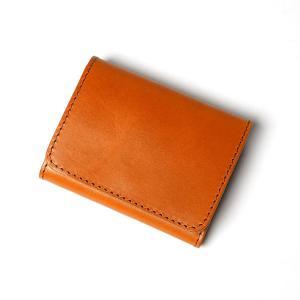 栃木レザー 二つ折りミニ財布