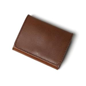 栃木レザー 二つ折りミニ財布