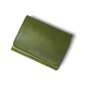 栃木レザー 二つ折りミニ財布