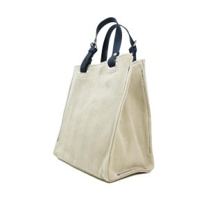 ヘリンボン20oz + カラーヌメ トートバッグ B5size