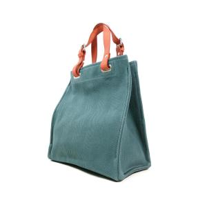 ヘリンボン20oz + カラーヌメ トートバッグ B5size