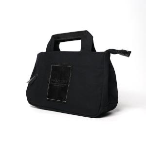 BLACK帆布 3層ミニトートバッグ