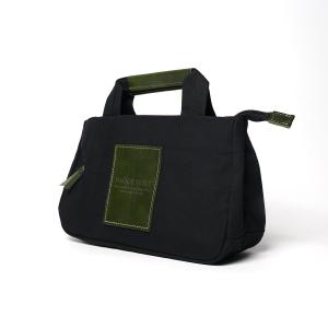 BLACK帆布　3層ミニトートバッグ