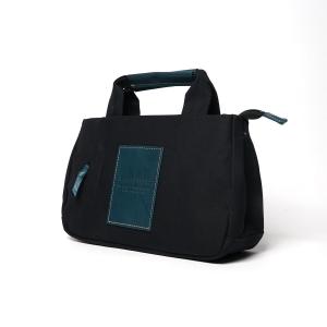 BLACK帆布　3層ミニトートバッグ