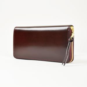 オイルコードバン　ラウンド束入れ