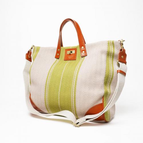 ベージュ/グリーン